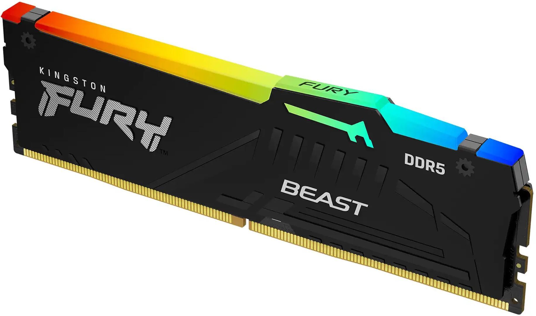 Память для ПК Kingston Fury Beast Black RGB DDR5 6000 32GB (2x16GB) (KF560C30BBAK2-32) фото3