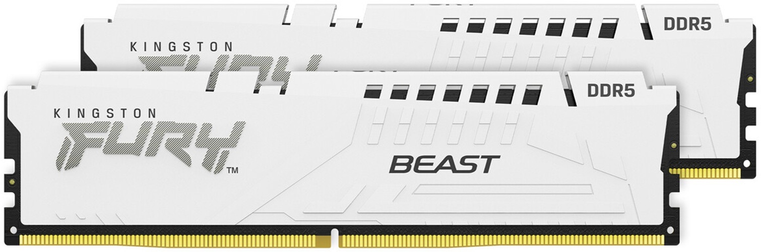 Память для ПК Kingston Fury Beast White DDR5 6400 32GB (2x16GB) (KF564C32BWEK2-32) фото2