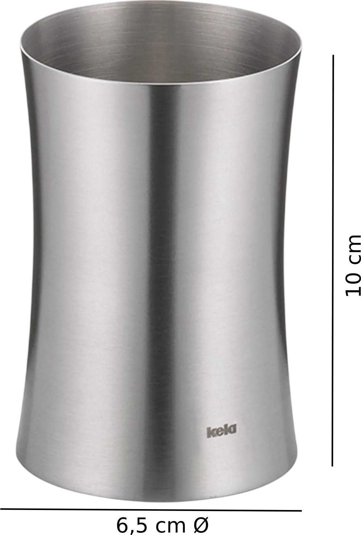 Стакан для зубних щіток KELA Elegance, сріблястий, 10х6.5 см (18292) фото2
