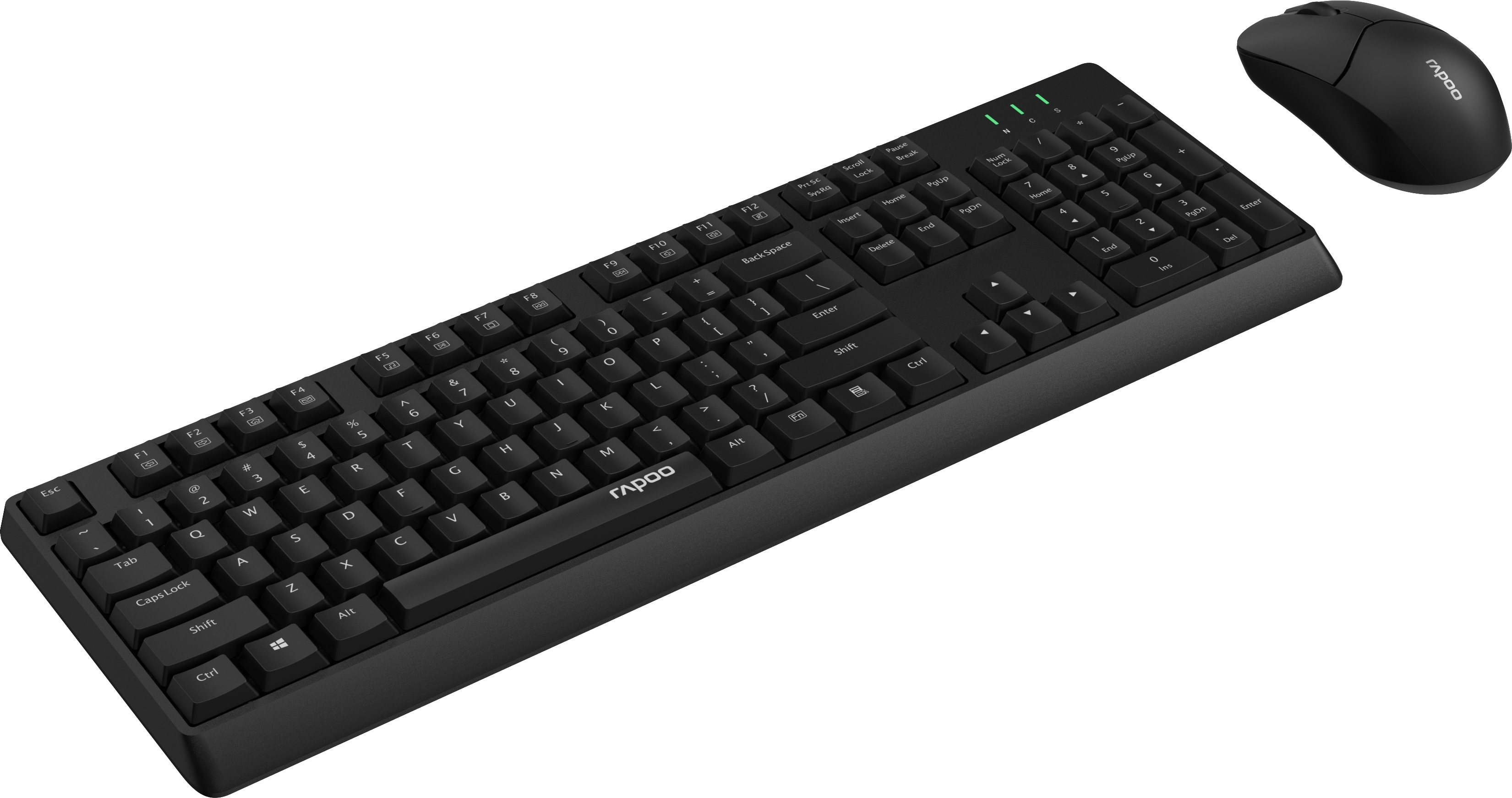 Комплект клавіатура та мишка RAPOO X1500 Black Wireless фото5