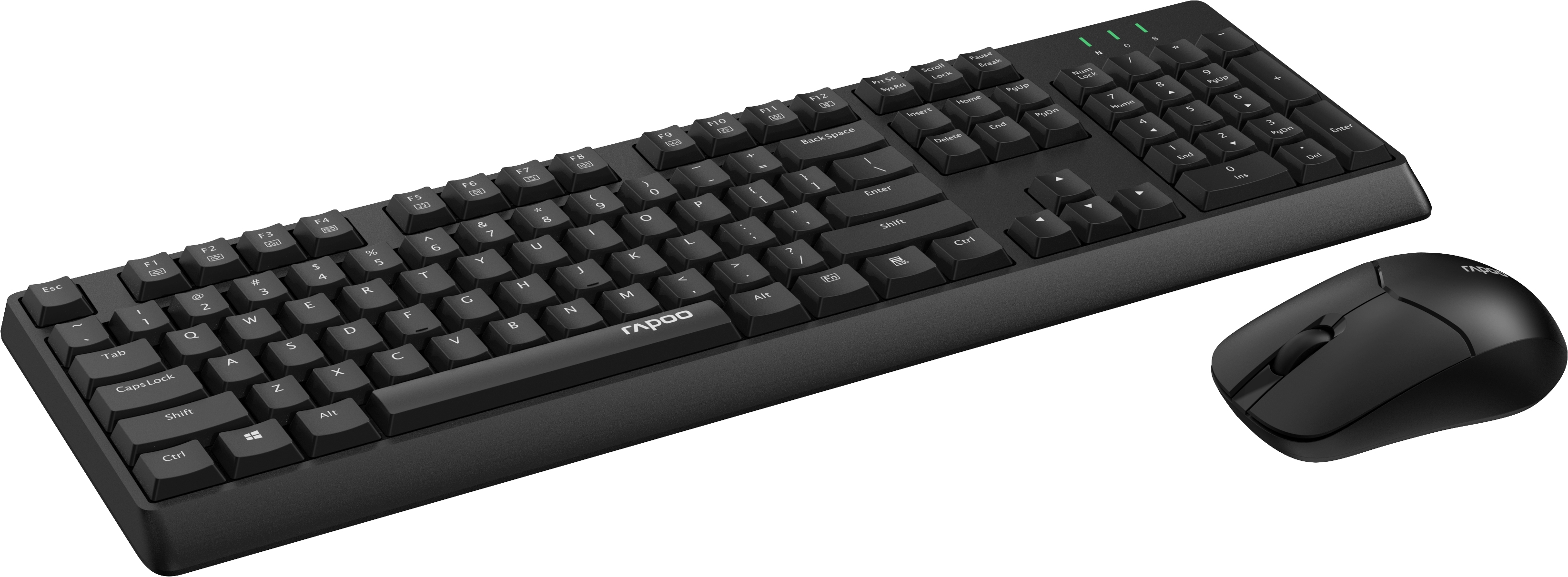 Комплект клавіатура та мишка RAPOO X1500 Black Wireless фото6