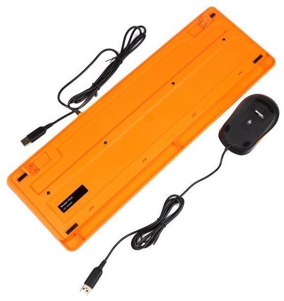 Дротовий комплект A4Tech Fstyler клавіатура+миша, F1010 (Orange) фото5