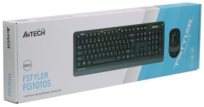 Комплект клавіатура та мишка A4Tech FG1010S Grey фото6