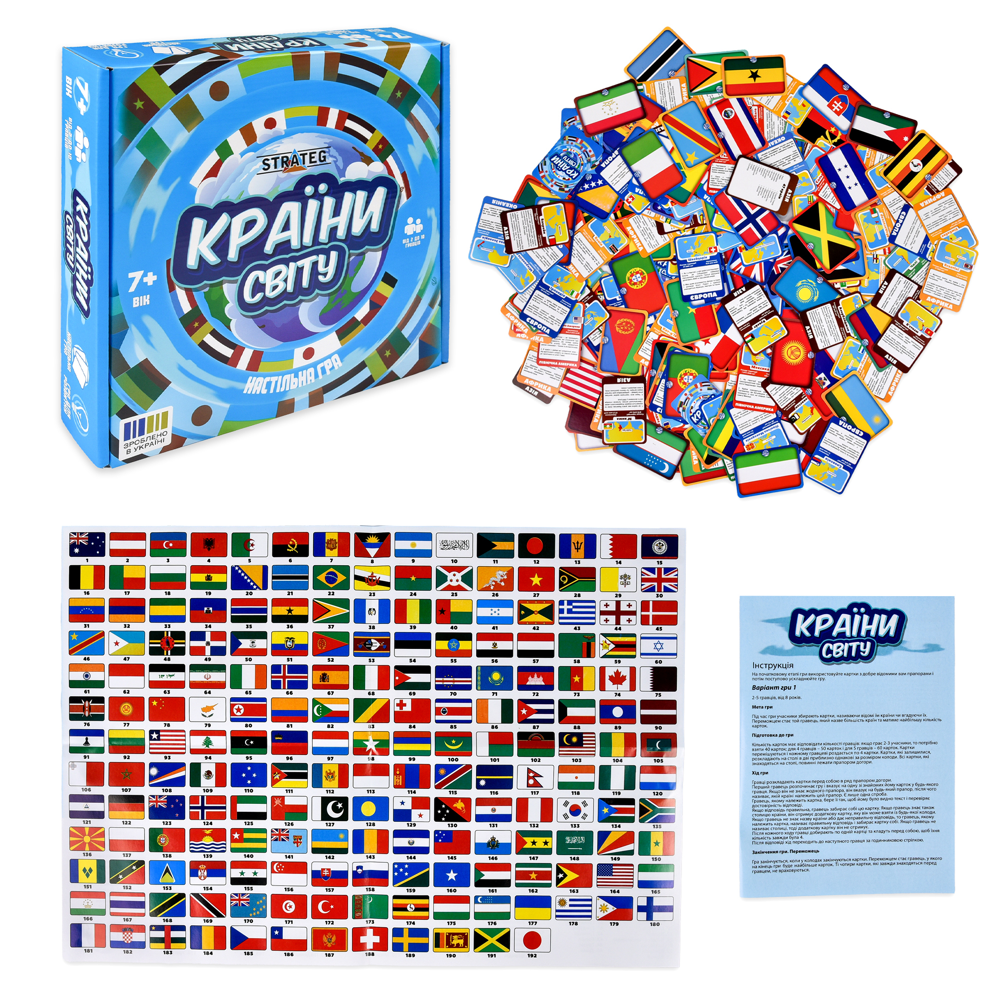 Настольная игра Strateg Страны мира (30952) фото2