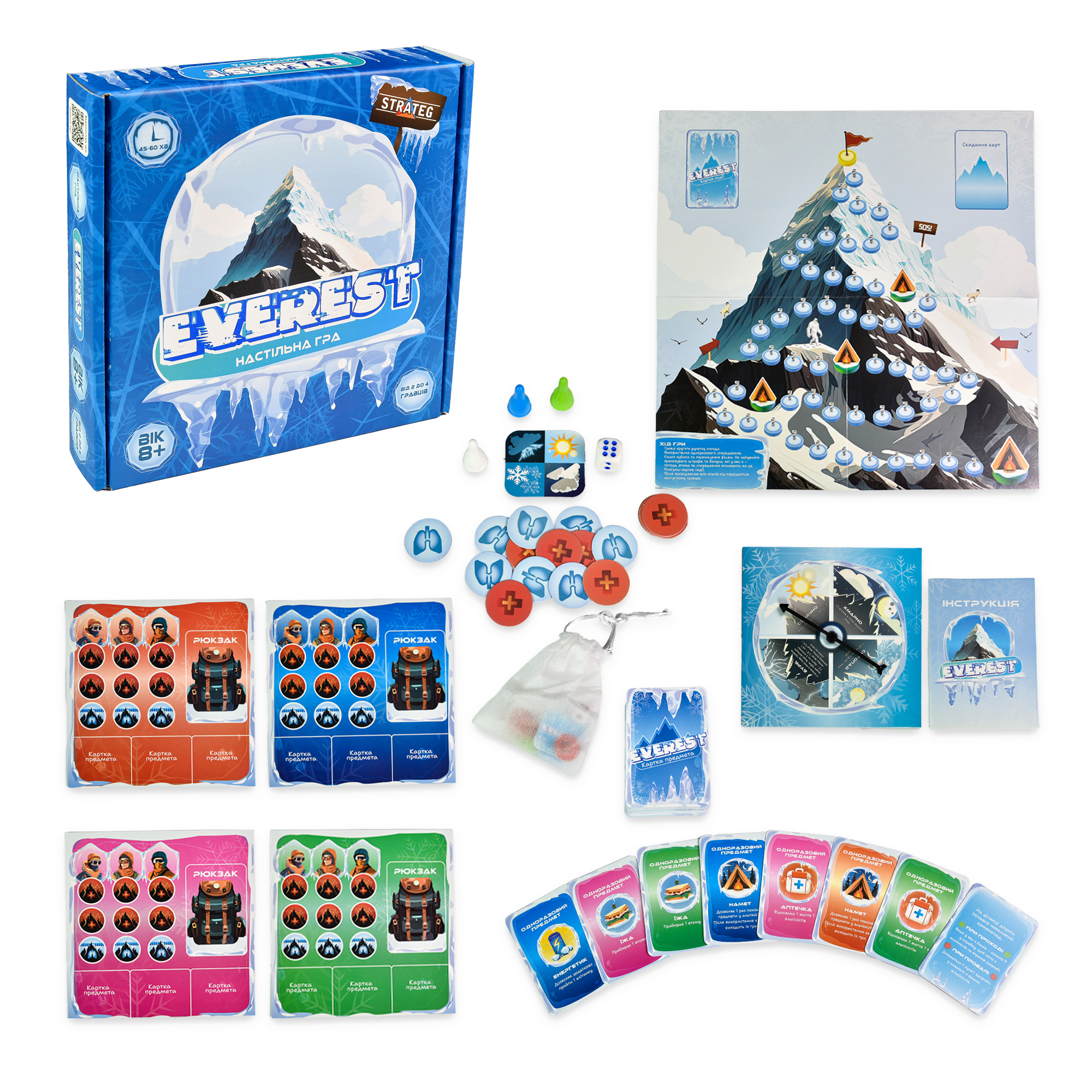 Настольная игра Strateg EVEREST на украинском языке (30417) фото