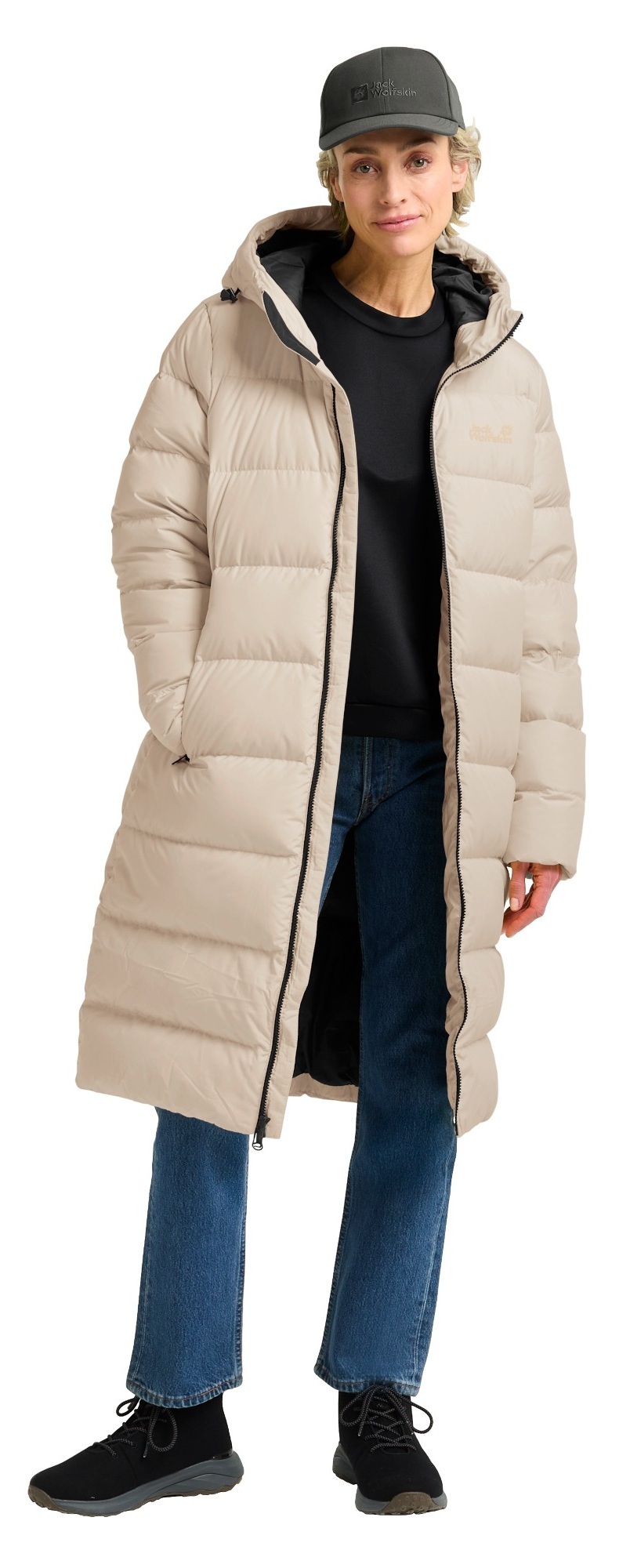 Пальто женское Jack Wolfskin Frozen Palace Coat W Rds 1204133_A0084 L бежевое фото3