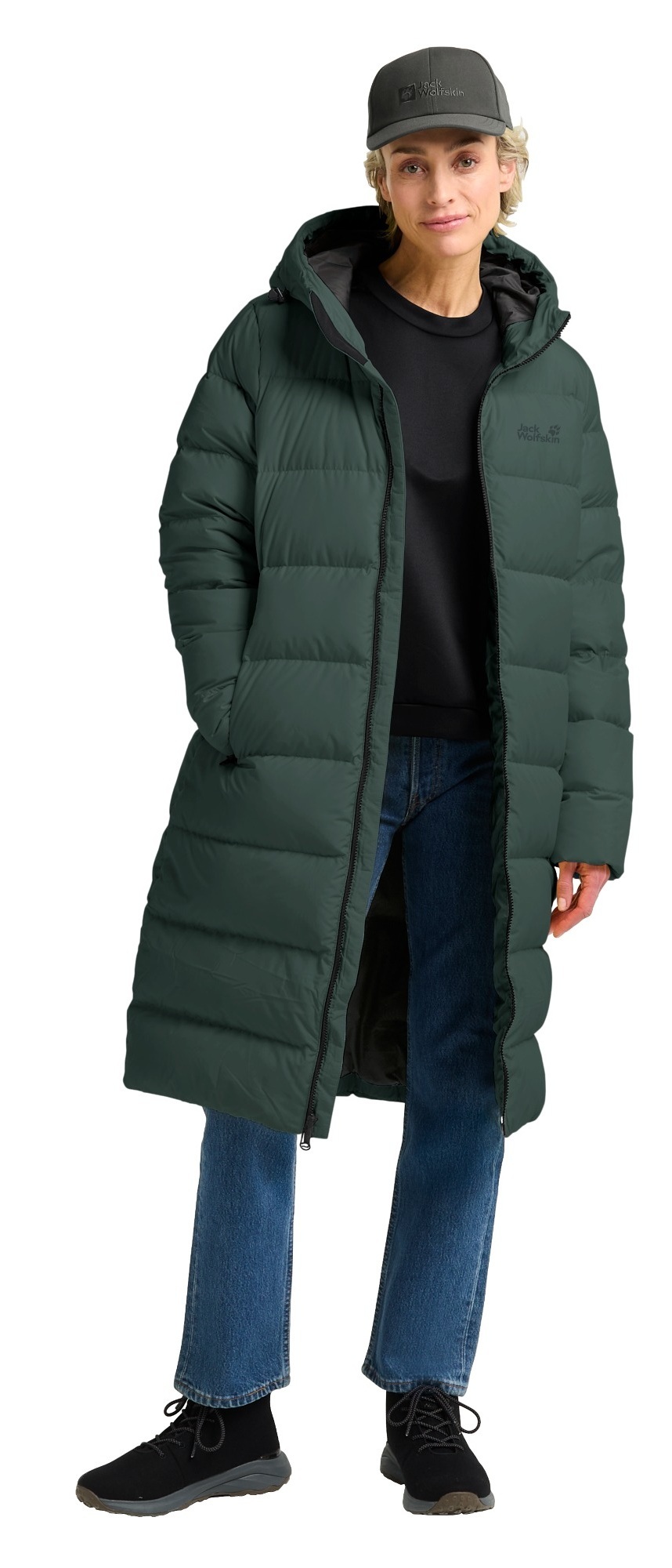 Пальто женское Jack Wolfskin Frozen Palace Coat W Rds 1204133_E0271 S темно-зеленое фото3