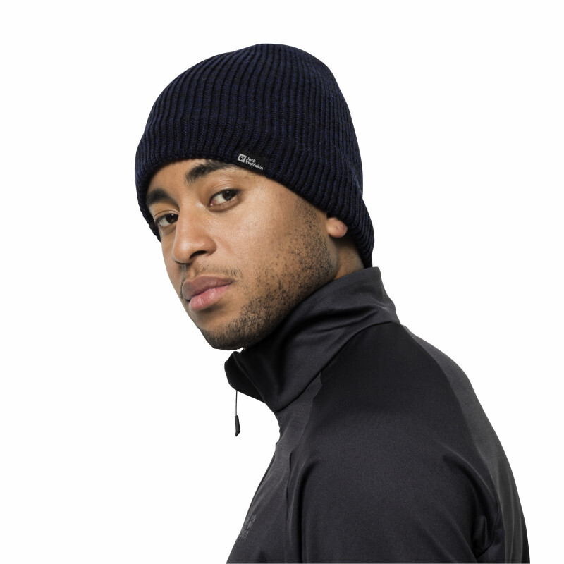 Шапка Jack Wolfskin Feldberg Beanie 1910681_6000 S черная фото2