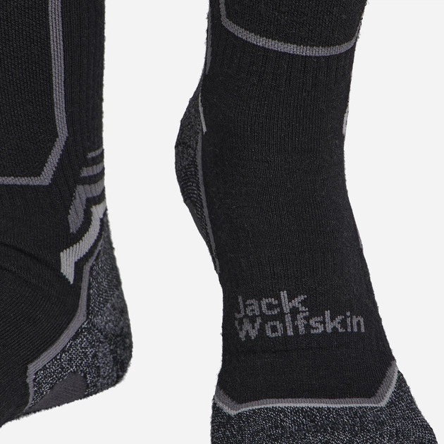 Носки Jack Wolfskin Trek Merino Sock Cl C A63861_6000 41-43 черные фото5