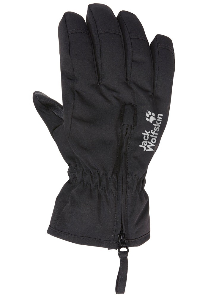 Перчатки детские Jack Wolfskin Easy Zip Glove K A65246_6000 M черные фото2
