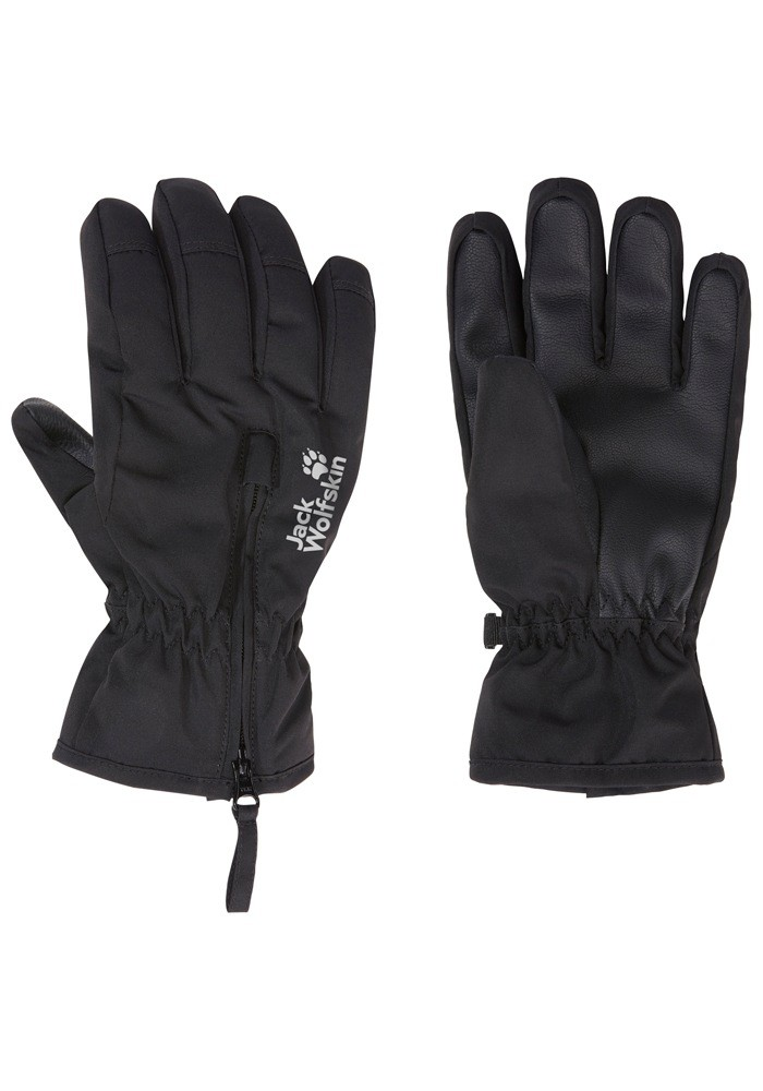 Перчатки детские Jack Wolfskin Easy Zip Glove K A65246_6000 M черные фото3