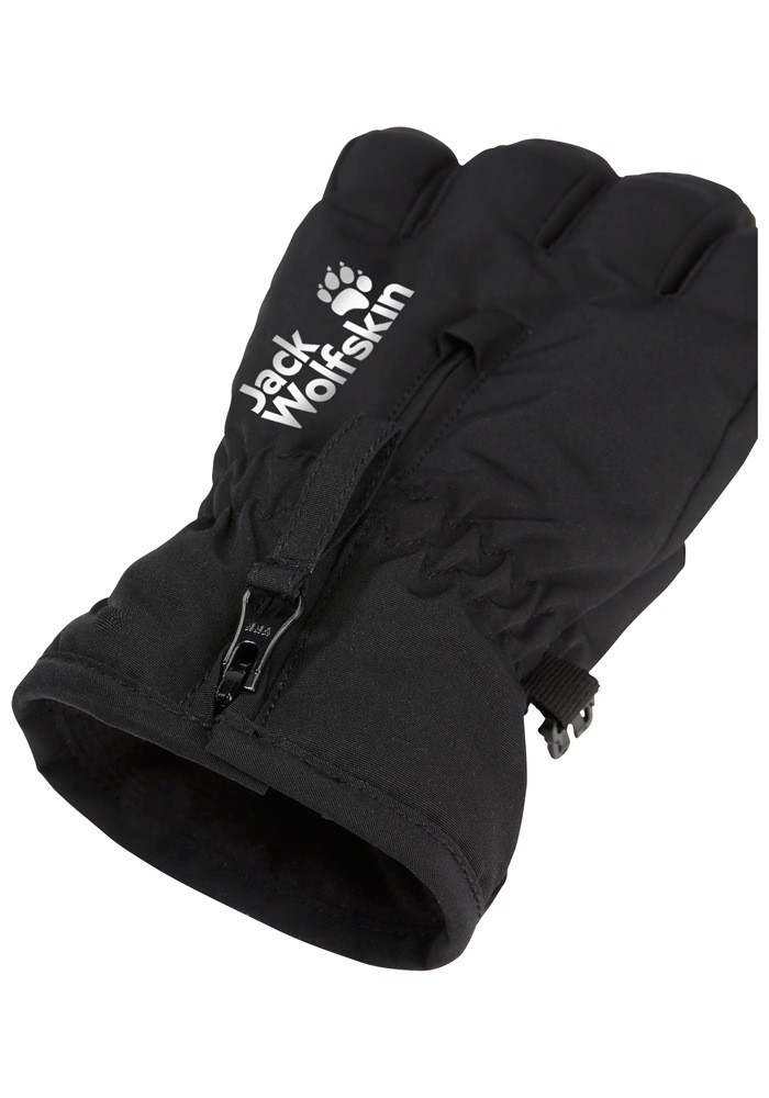 Перчатки детские Jack Wolfskin Easy Zip Glove K A65246_6000 M черные фото5