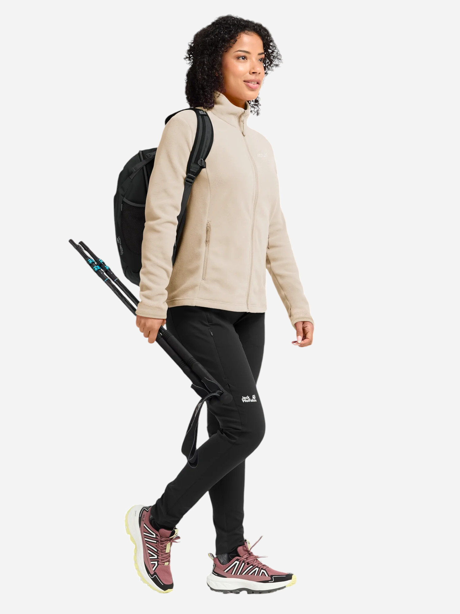 Фліс жіночий Jack Wolfskin Taunus 100 Fz W A65796_A0084 XS бежевий фото3
