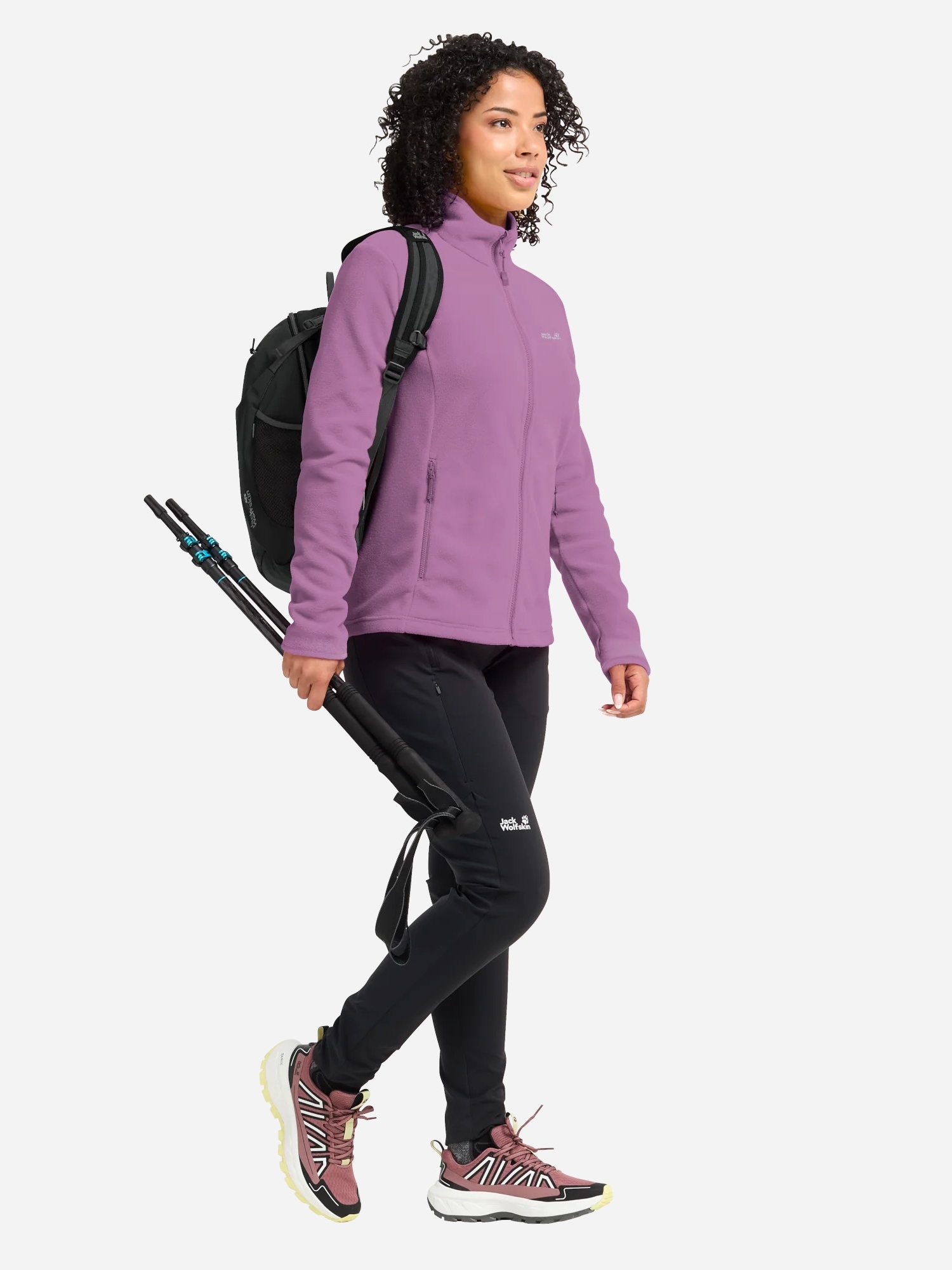Фліс жіночий Jack Wolfskin Taunus 100 Fz W A65796_H0133 L фіолетовий фото3