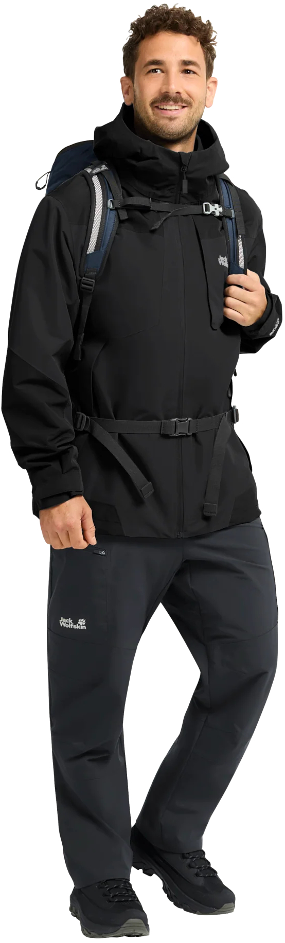 Вітровка чоловіча Jack Wolfskin Flextrail 2L Jkt M A65806_6350 XL темно-сіра фото6