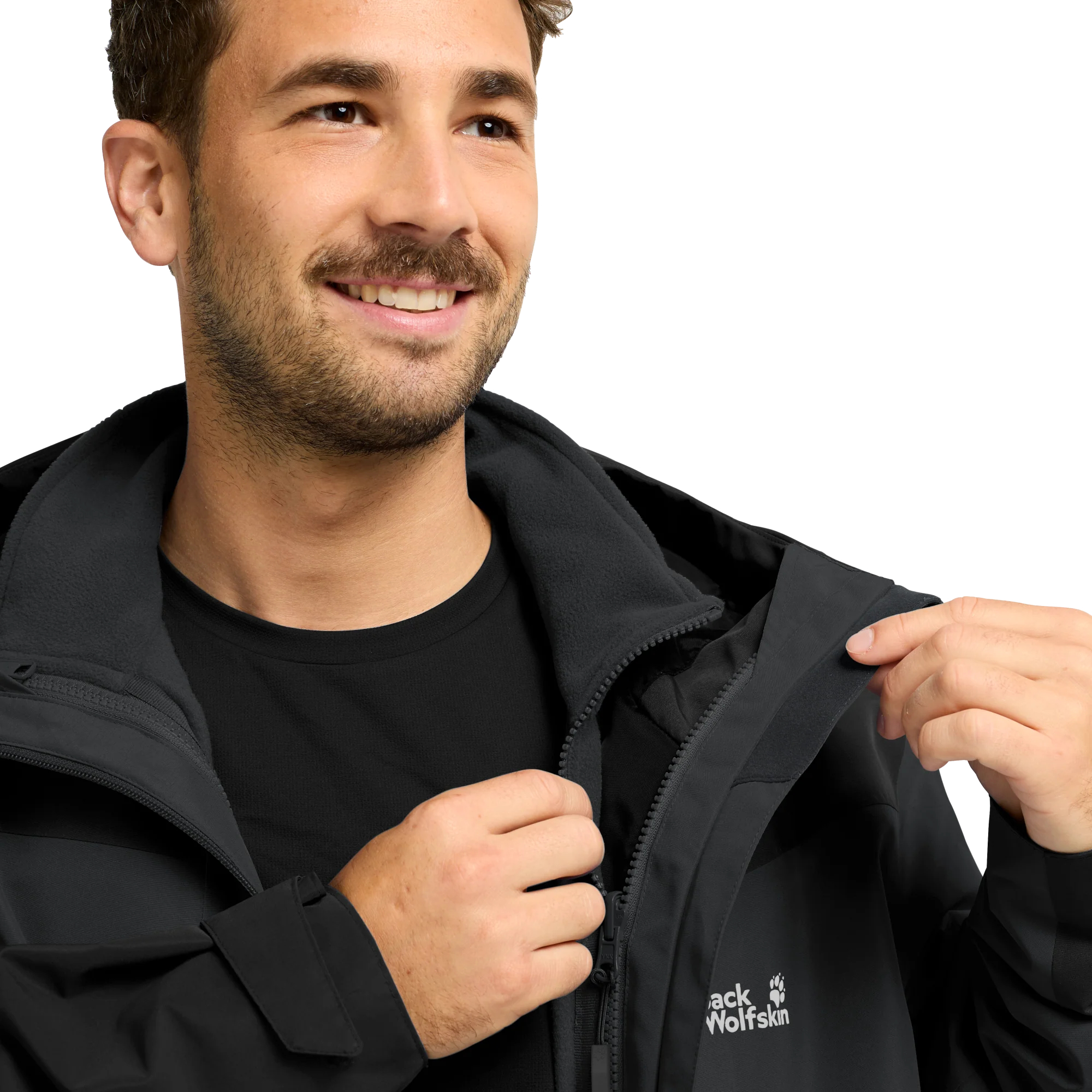 Вітровка чоловіча Jack Wolfskin Flextrail 2L Jkt M A65806_6350 XL темно-сіра фото8