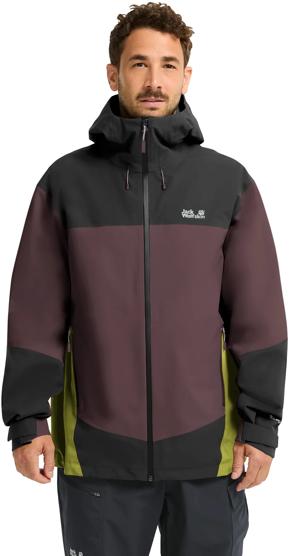 Вітровка чоловіча Jack Wolfskin Rockpaw 3L Jkt M A65875_I0159 XL фіолетова фото4