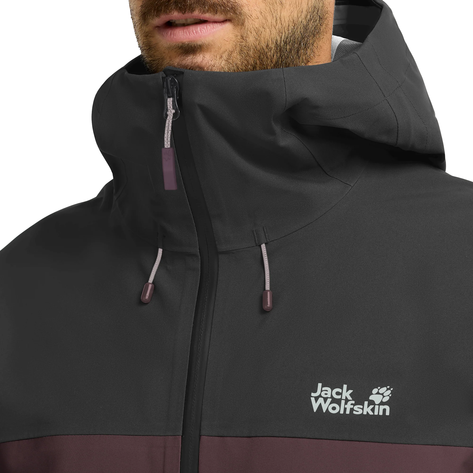 Вітровка чоловіча Jack Wolfskin Rockpaw 3L Jkt M A65875_I0159 XL фіолетова фото9