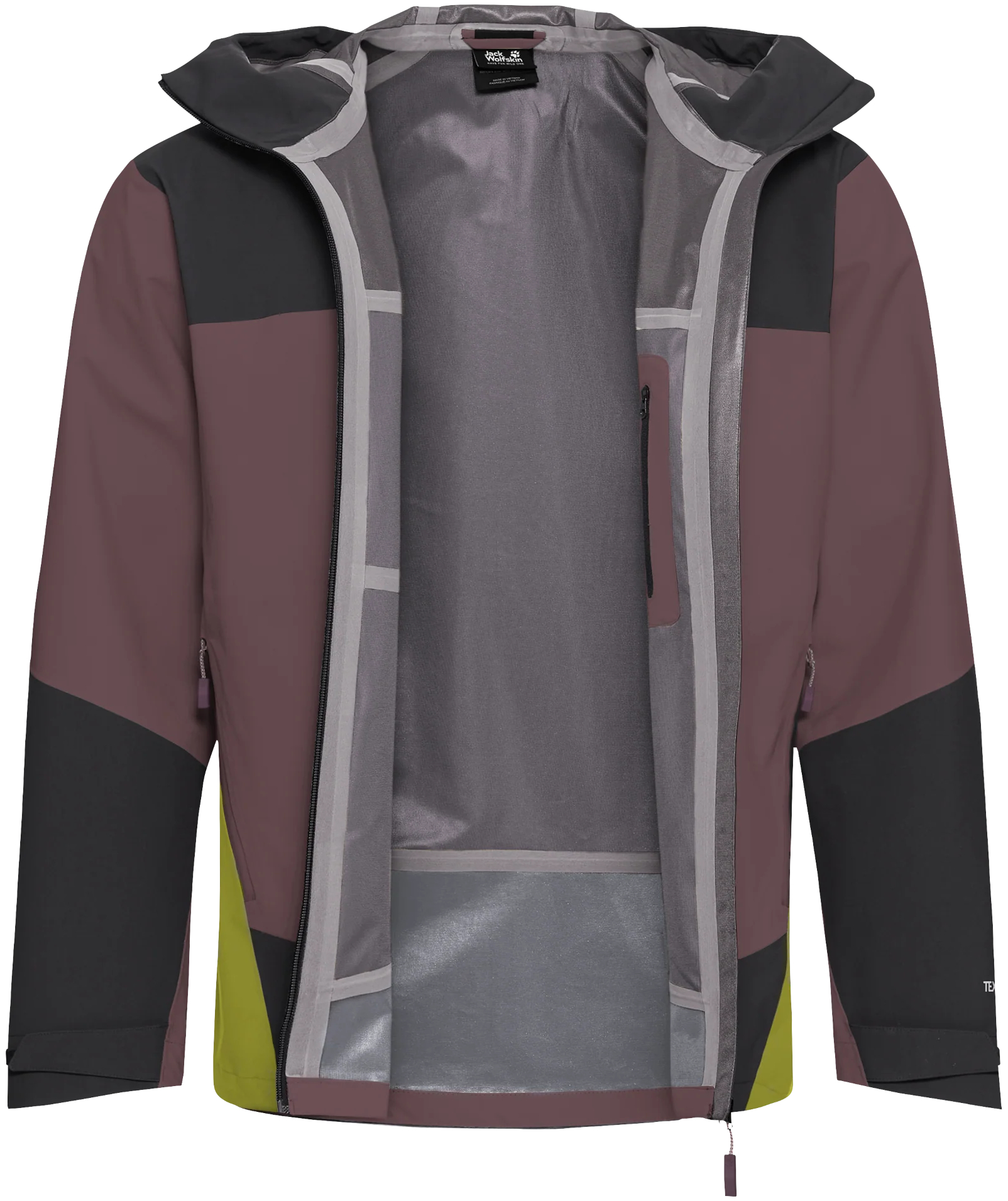 Вітровка чоловіча Jack Wolfskin Rockpaw 3L Jkt M A65875_I0159 XL фіолетова фото2