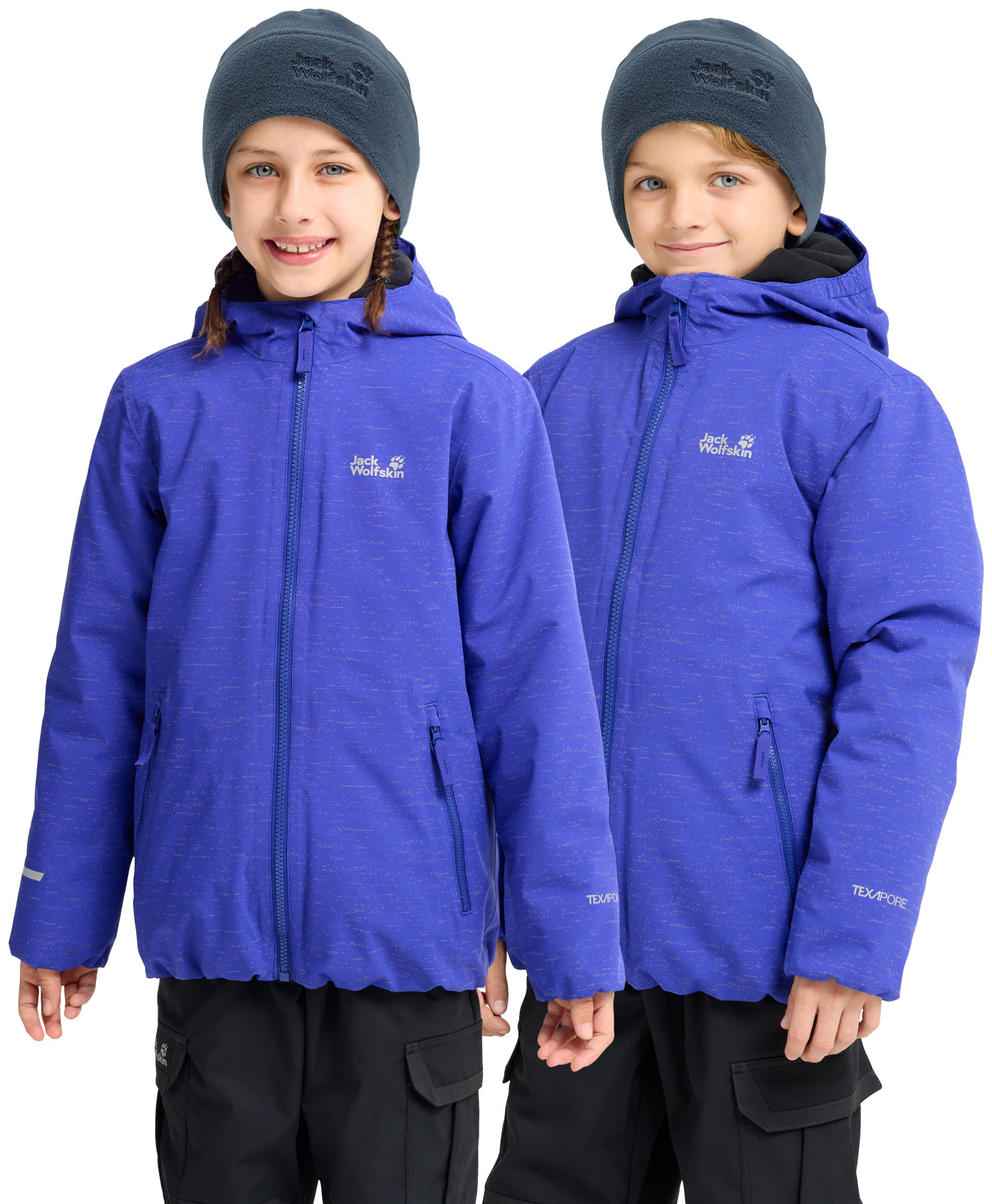 Шапка детская Jack Wolfskin Real Stuff Beanie K A66196_C0412 OS синяя фото4