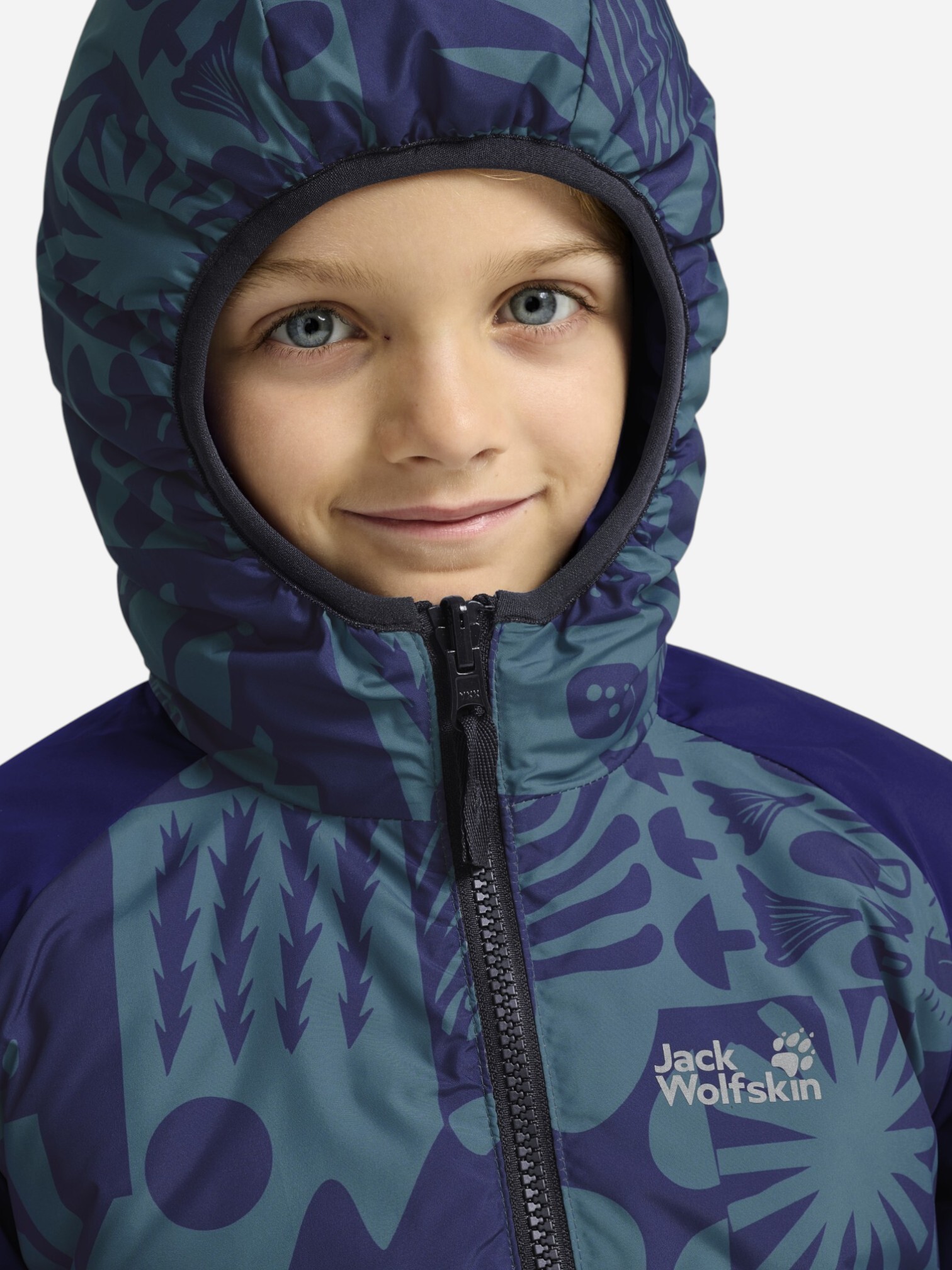 Куртка детская Jack Wolfskin Zenon Twist Hooded Jkt K A66164_C0711 128 синяя фото4