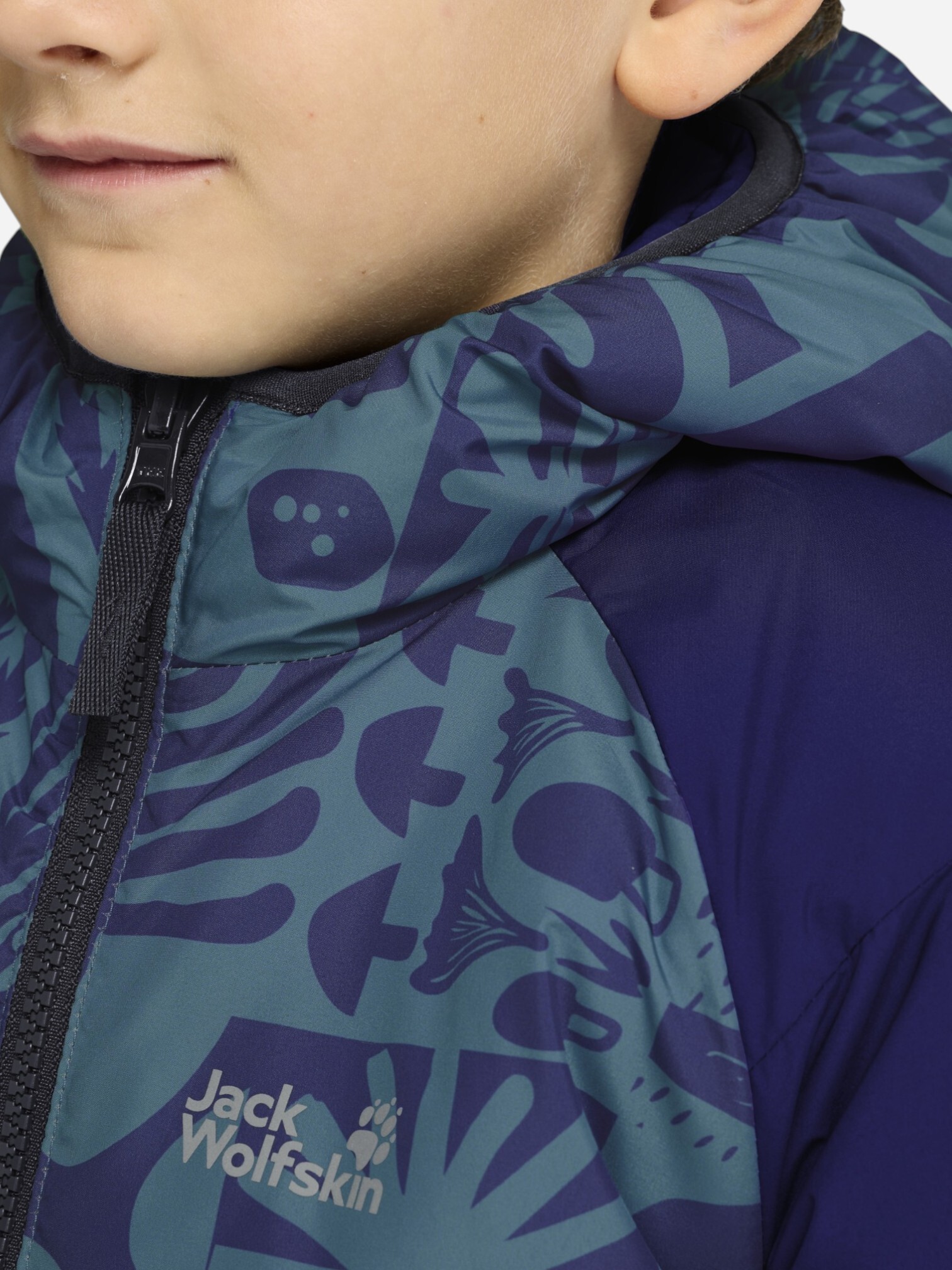 Куртка детская Jack Wolfskin Zenon Twist Hooded Jkt K A66164_C0711 128 синяя фото5