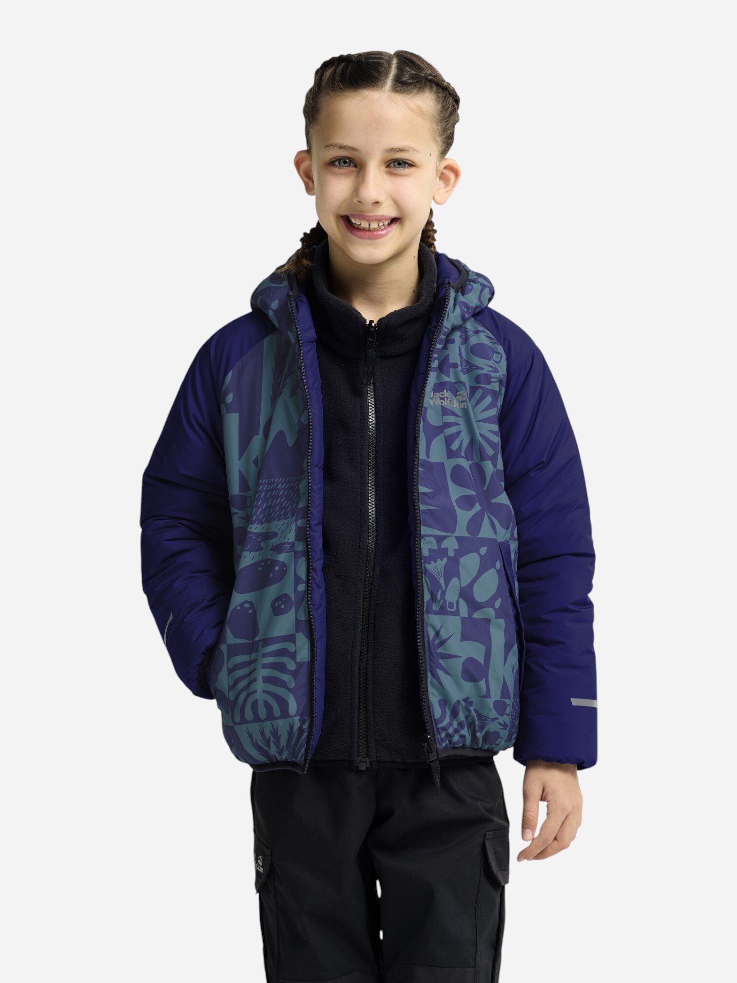 Куртка детская Jack Wolfskin Zenon Twist Hooded Jkt K A66164_C0711 116 синяя фото2
