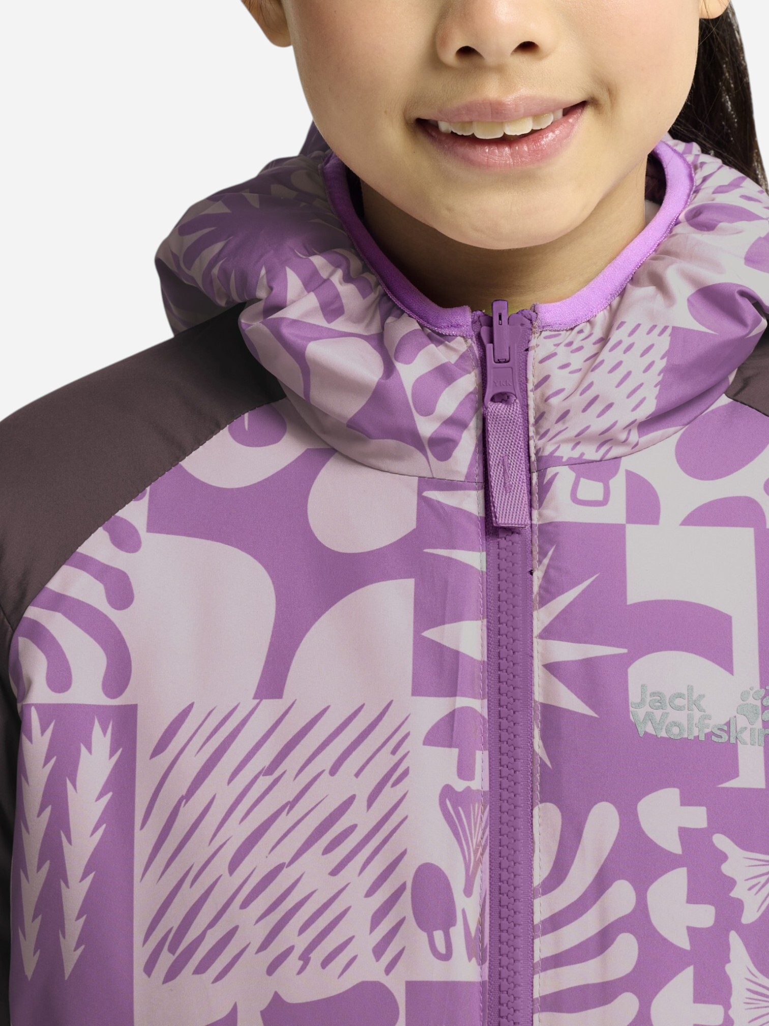 Куртка детская Jack Wolfskin Zenon Twist Hooded Jkt K A66164_I0159 116 фиолетовая фото4