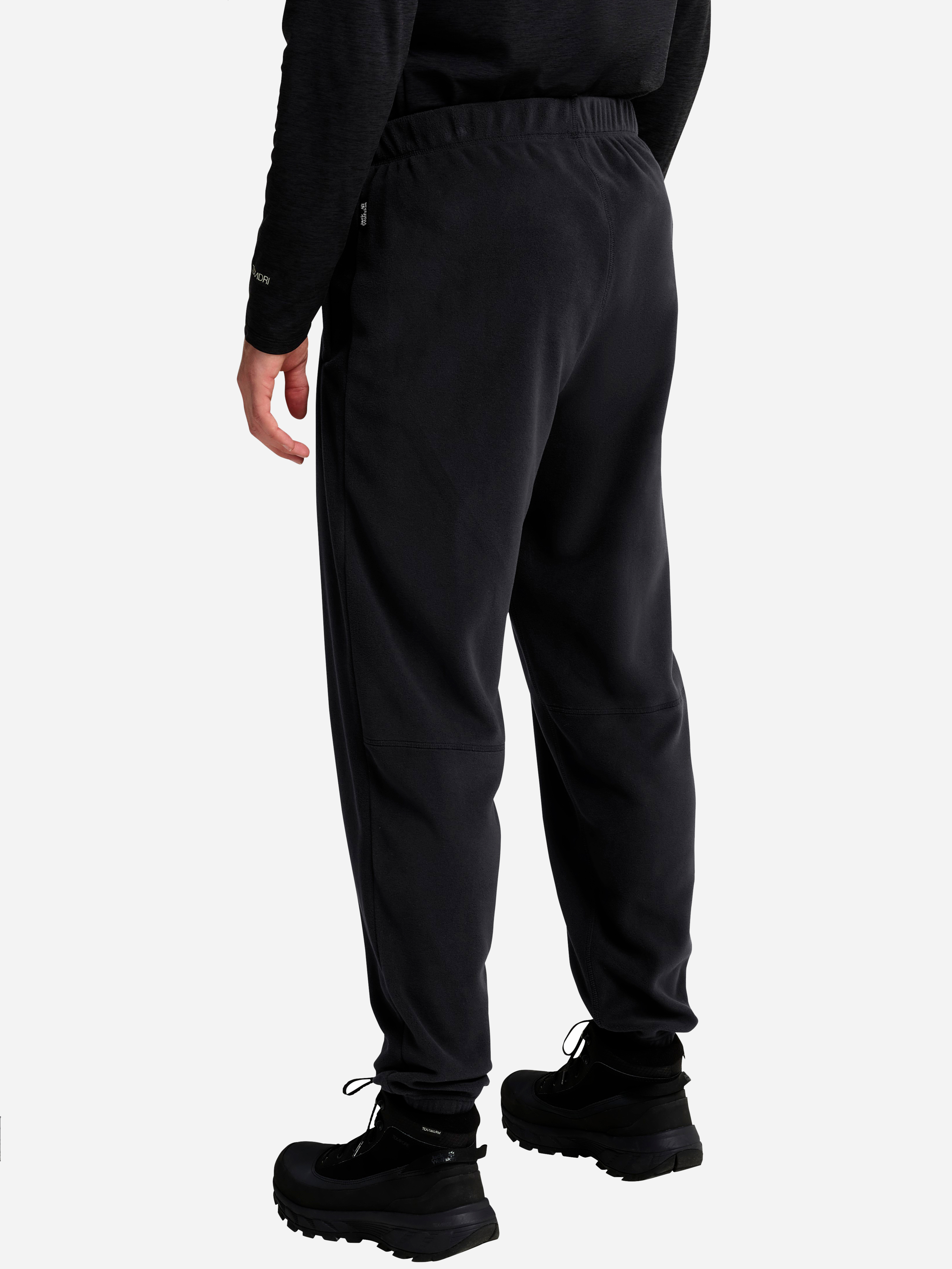 Штаны флисовые мужские Jack Wolfskin Solace Pants M A66216_6000 34 черные фото2