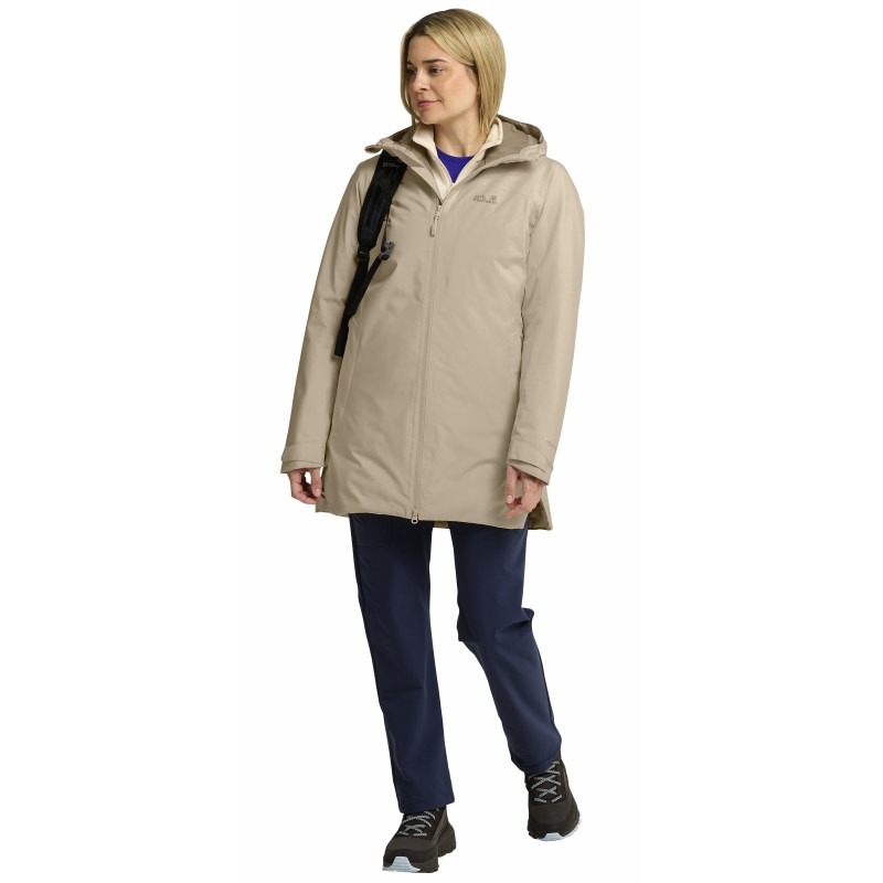Полупальто женское Jack Wolfskin Heidelstein 2 Ins Jkt W A66376_A0084 S бежевое фото6