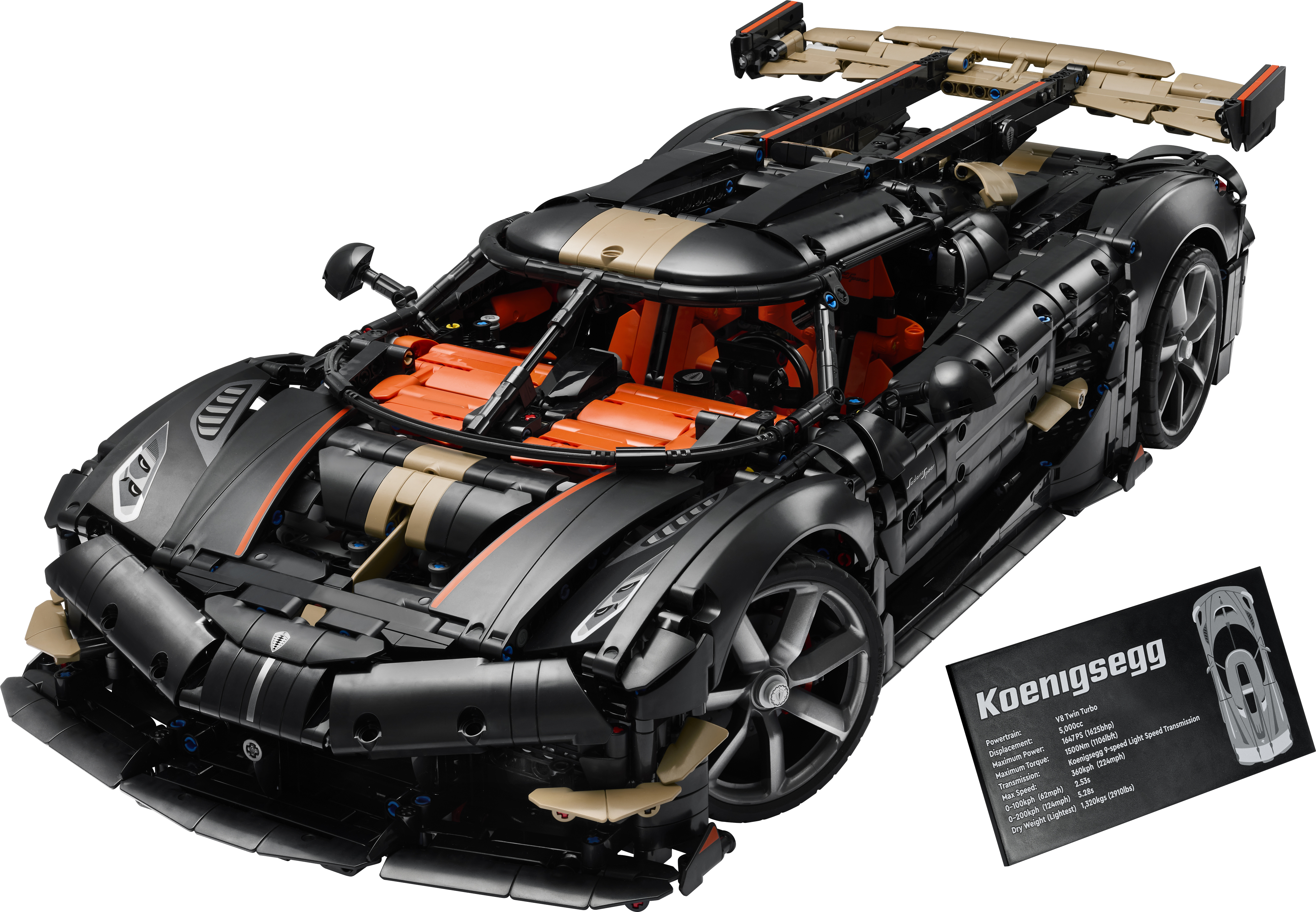 LEGO 42232 Technic Мегакар Koenigsegg Sadair's Spear фото