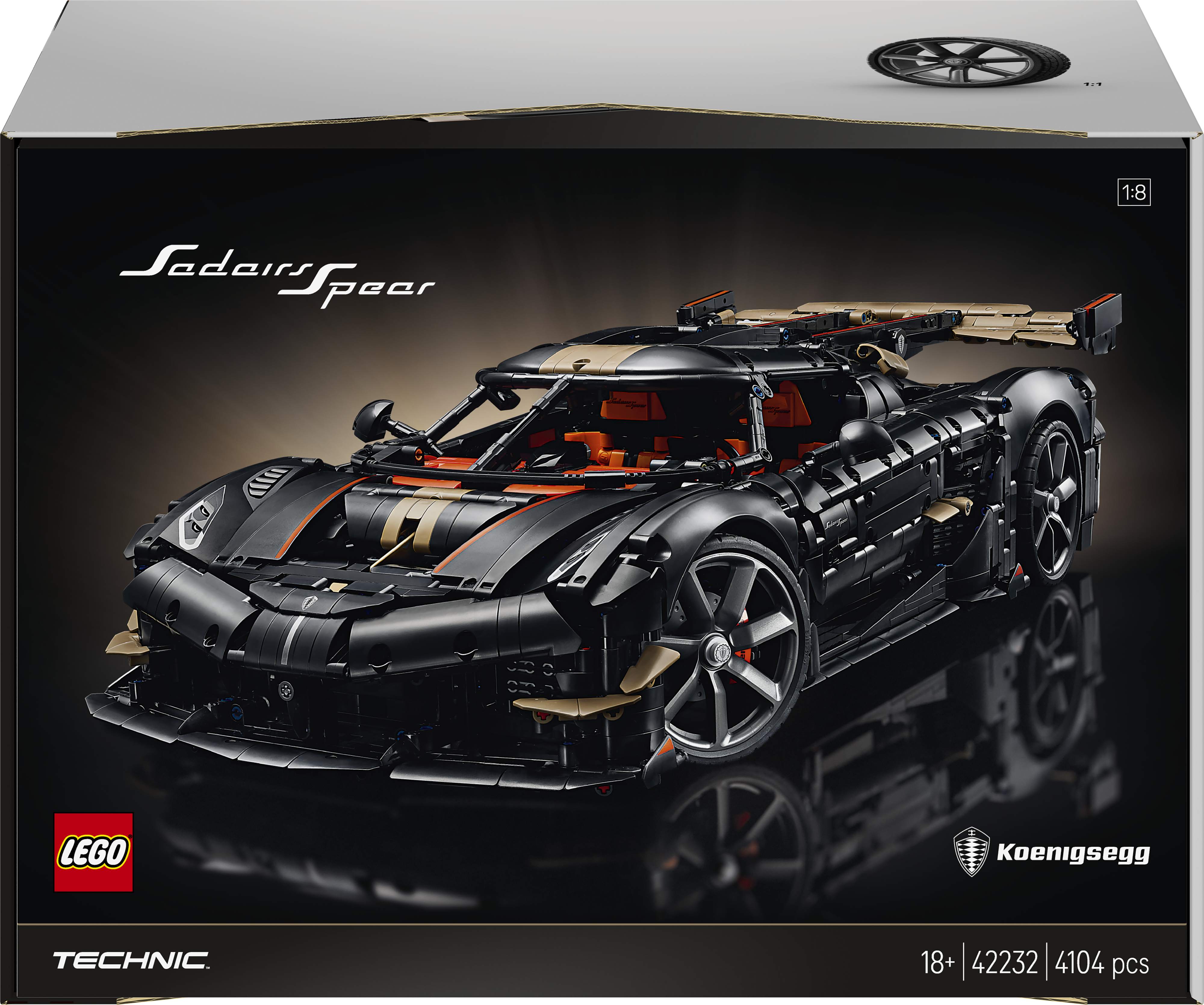LEGO 42232 Technic Мегакар Koenigsegg Sadair's Spear фото