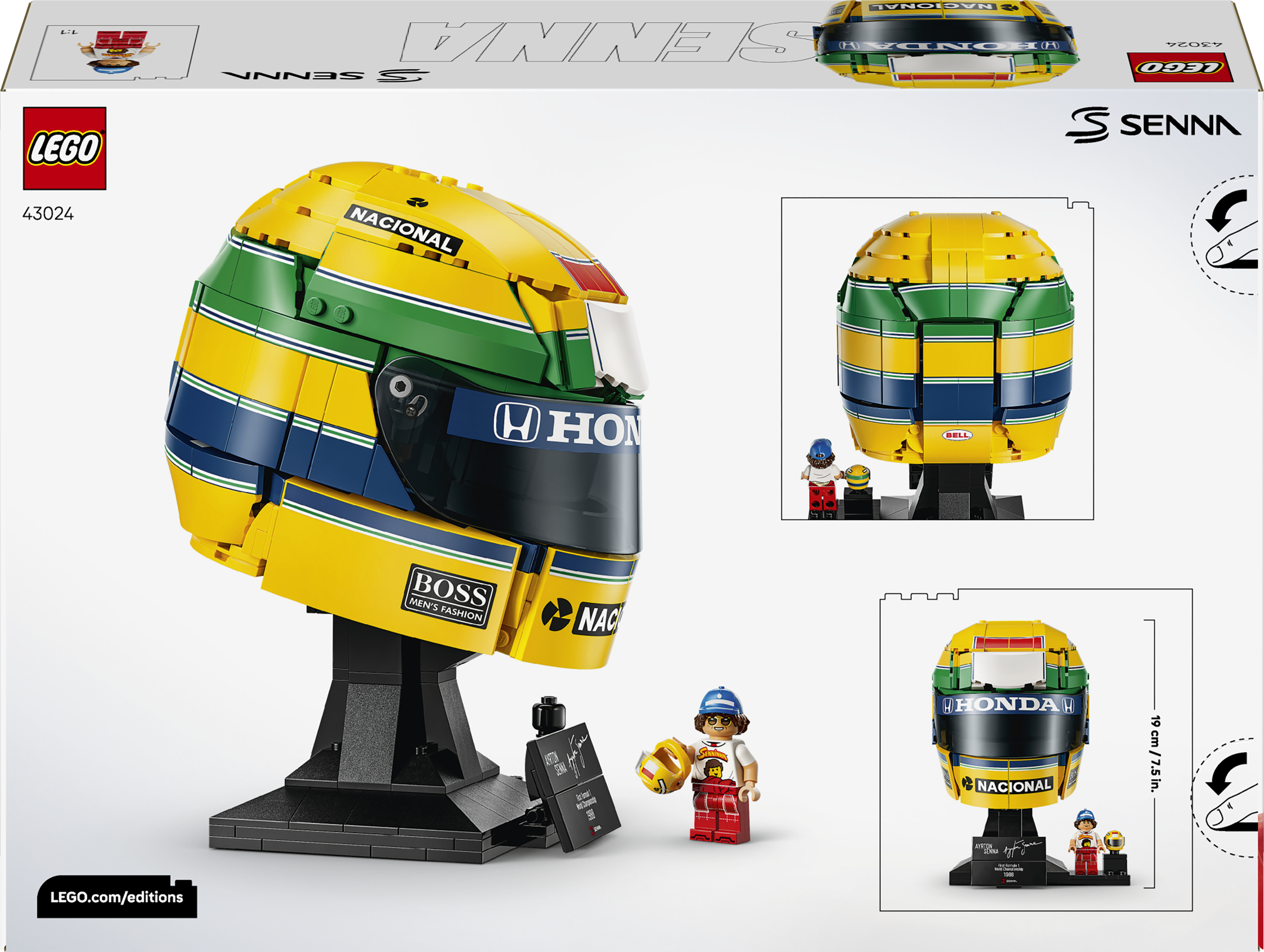 LEGO 43024 Editions Formula 1 Шлем Айртона Сенны фото