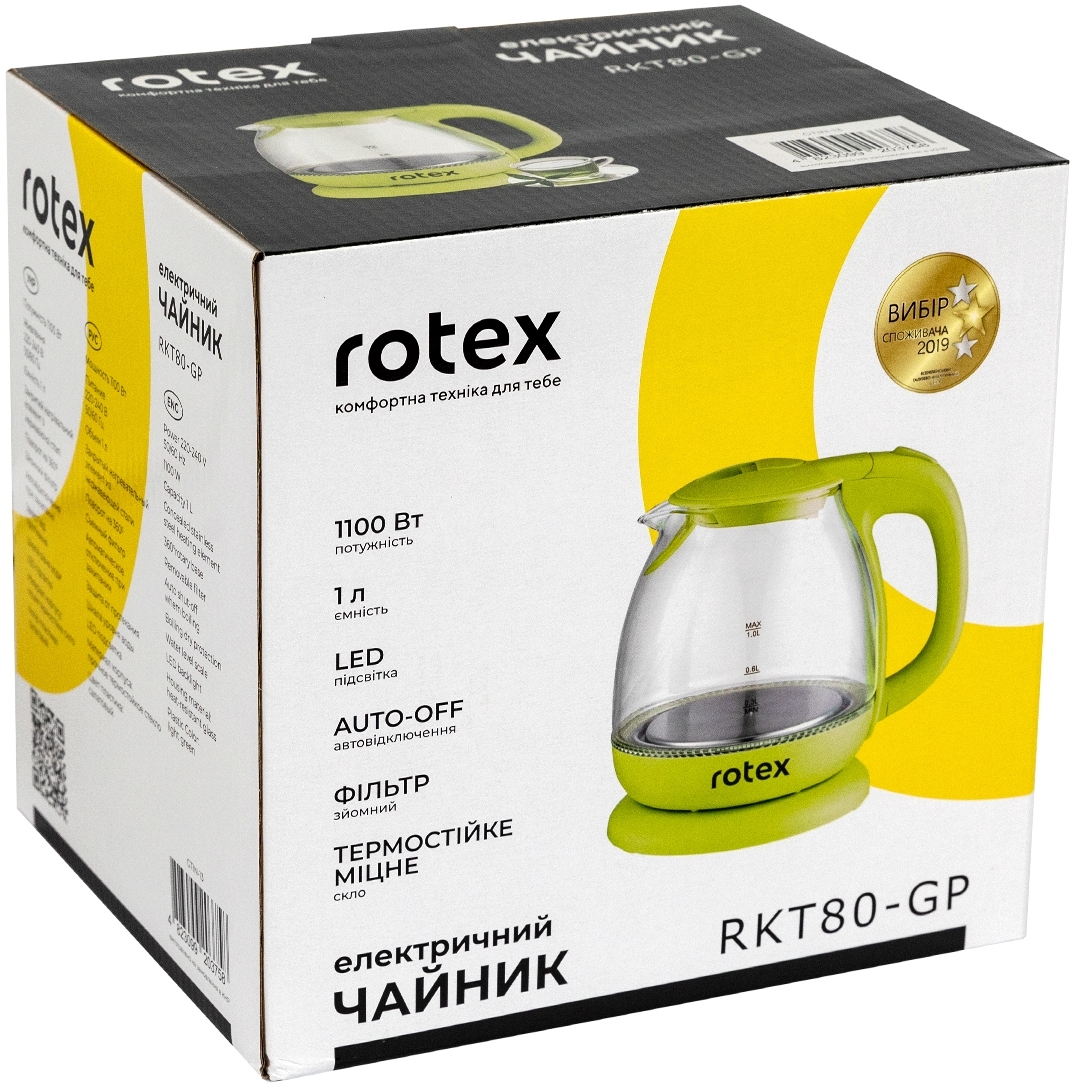 Электрочайник Rotex RKT80-GP фото3