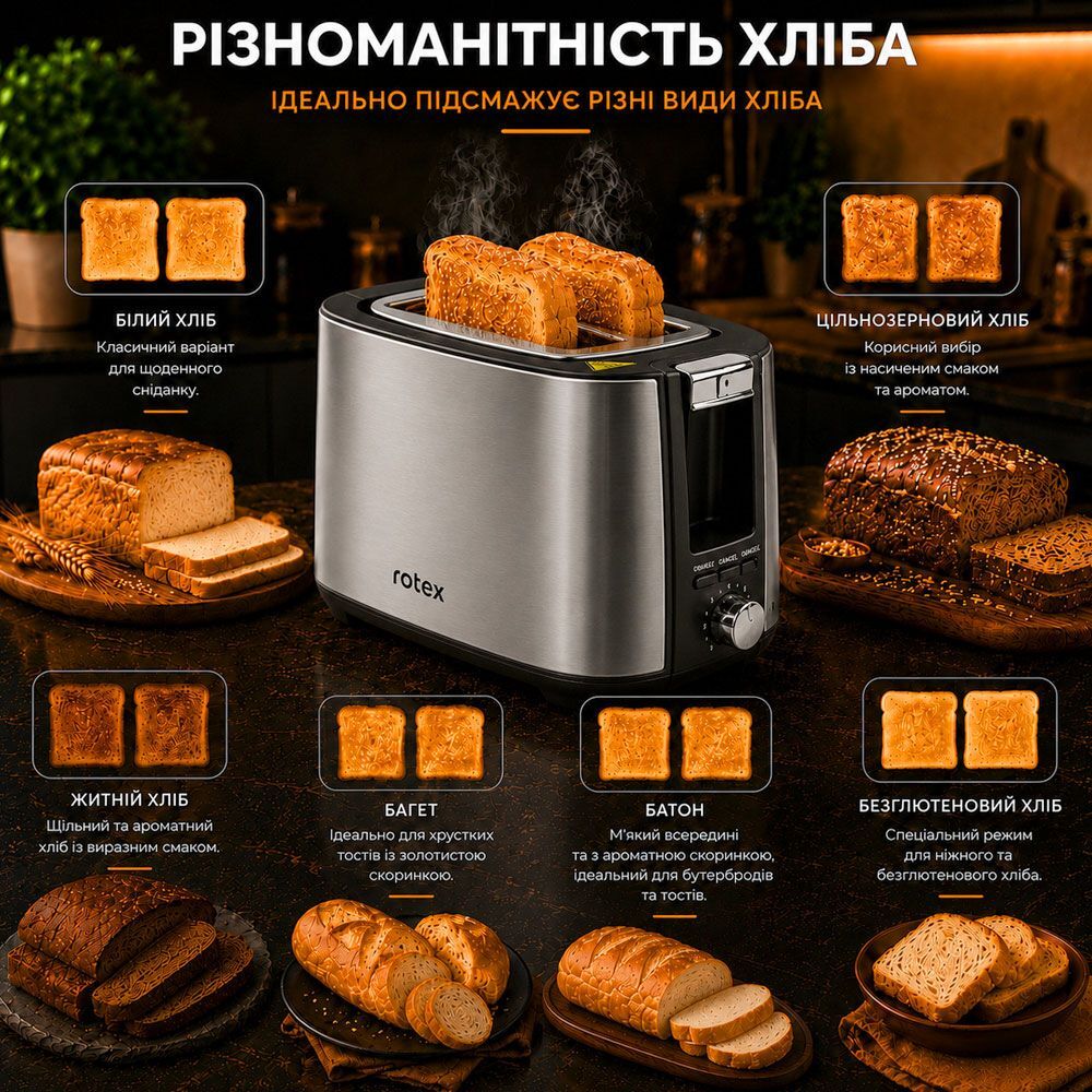 Тостер Rotex RTM145-S фото6