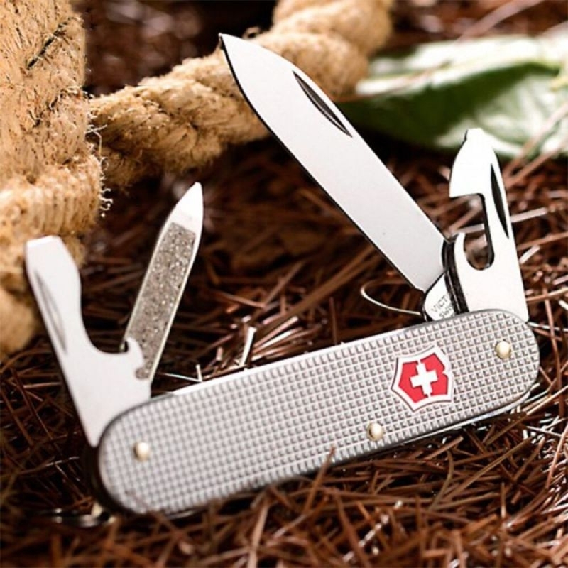 Нож Victorinox Cadet 84мм, 9функ, рифл.серебро (Vx02601.26) фото4