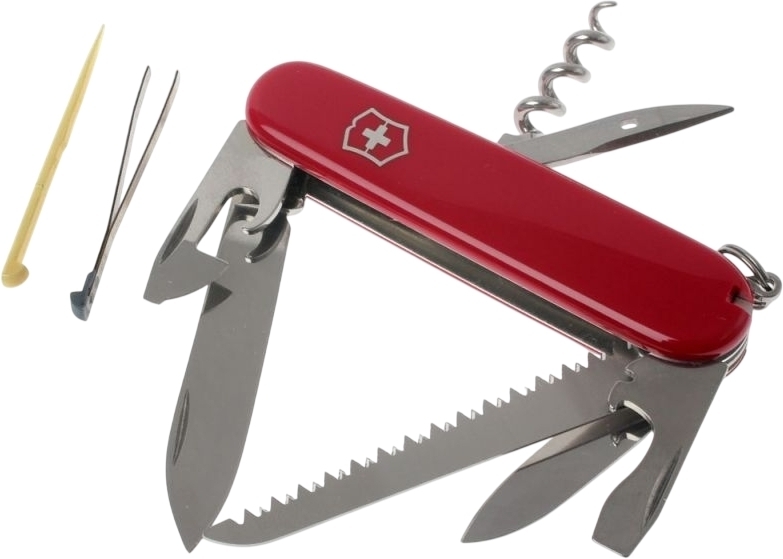 Нож Victorinox Camper 91мм,13функ,черв (Vx13613) фото2