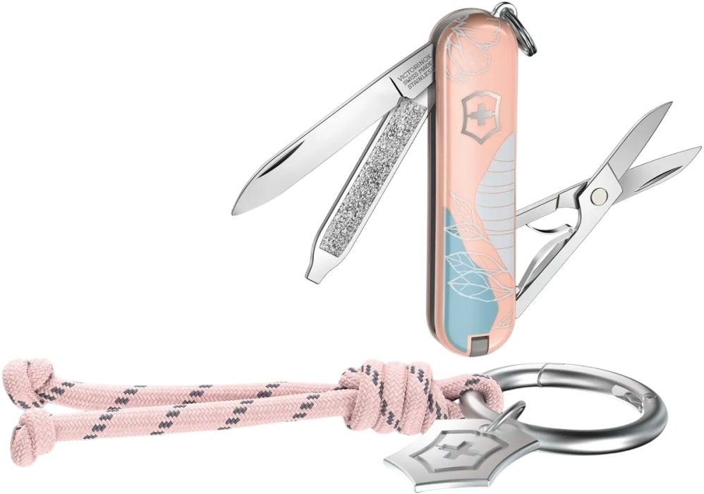 Нож Victorinox Classic SD Paris Style 58мм, 1сл, 7функ, рож (Vx06223.E221) фото4