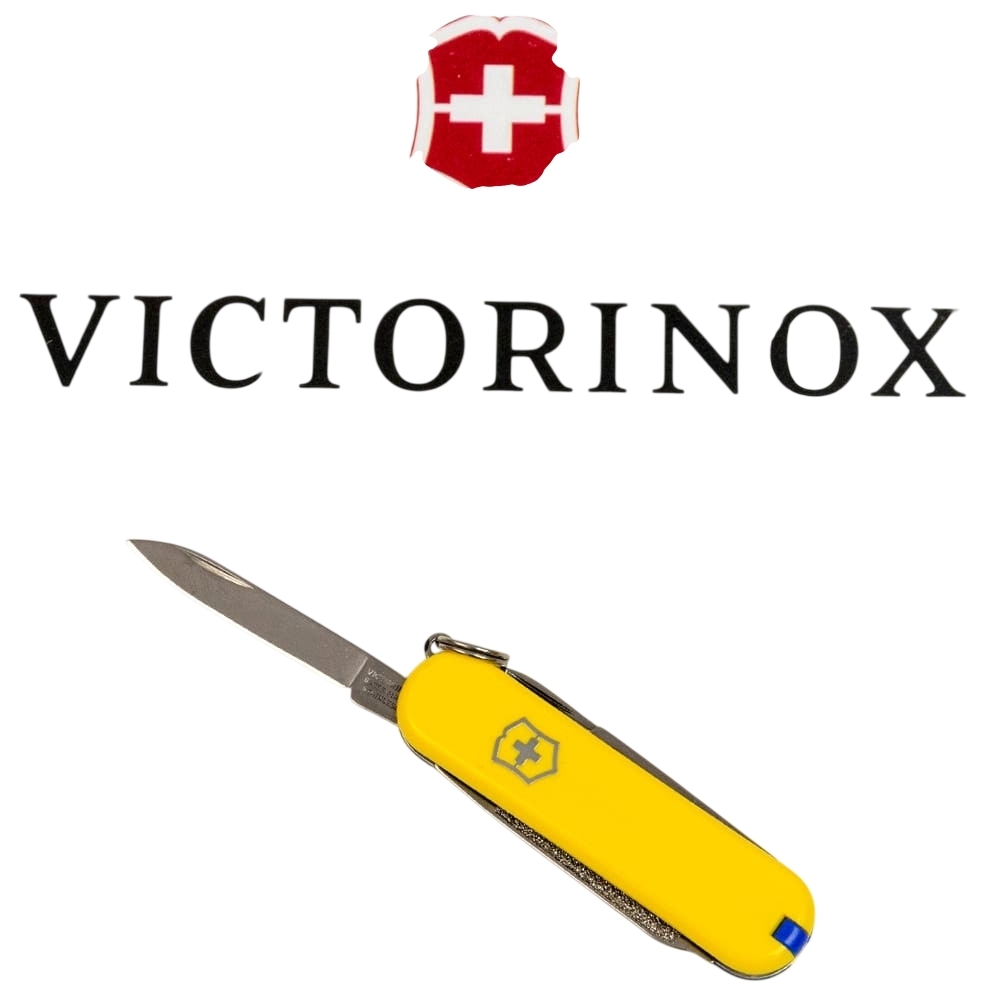 Нож Victorinox Classic SD Ukraine 58мм, 7функ, желт-син (Vx06223.8G.2) фото5