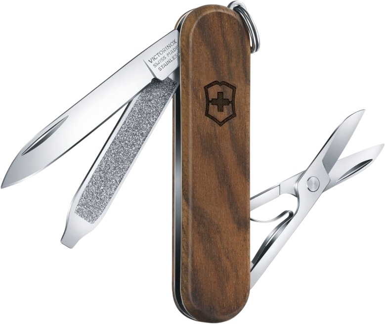 Нож Victorinox Classic SD Wood 58мм, 6функ, орех (Vx06221.63) фото2