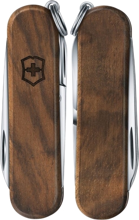 Нож Victorinox Classic SD Wood 58мм, 6функ, орех (Vx06221.63) фото4
