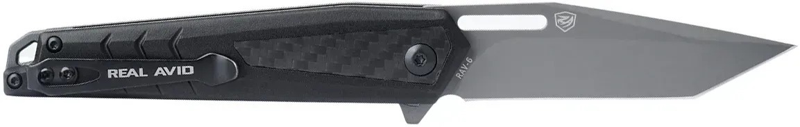 Ніж Real Avid RAV-6, Titanium, Aluminum + CF black (AVRAV6) фото