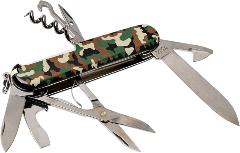 Нож Victorinox Climber 91мм, 14функ, камуфляж (Vx13703.94) фото4
