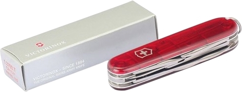 Нож Victorinox Climber 91мм, 14функ, красный прозрачный (Vx13703.T) фото3