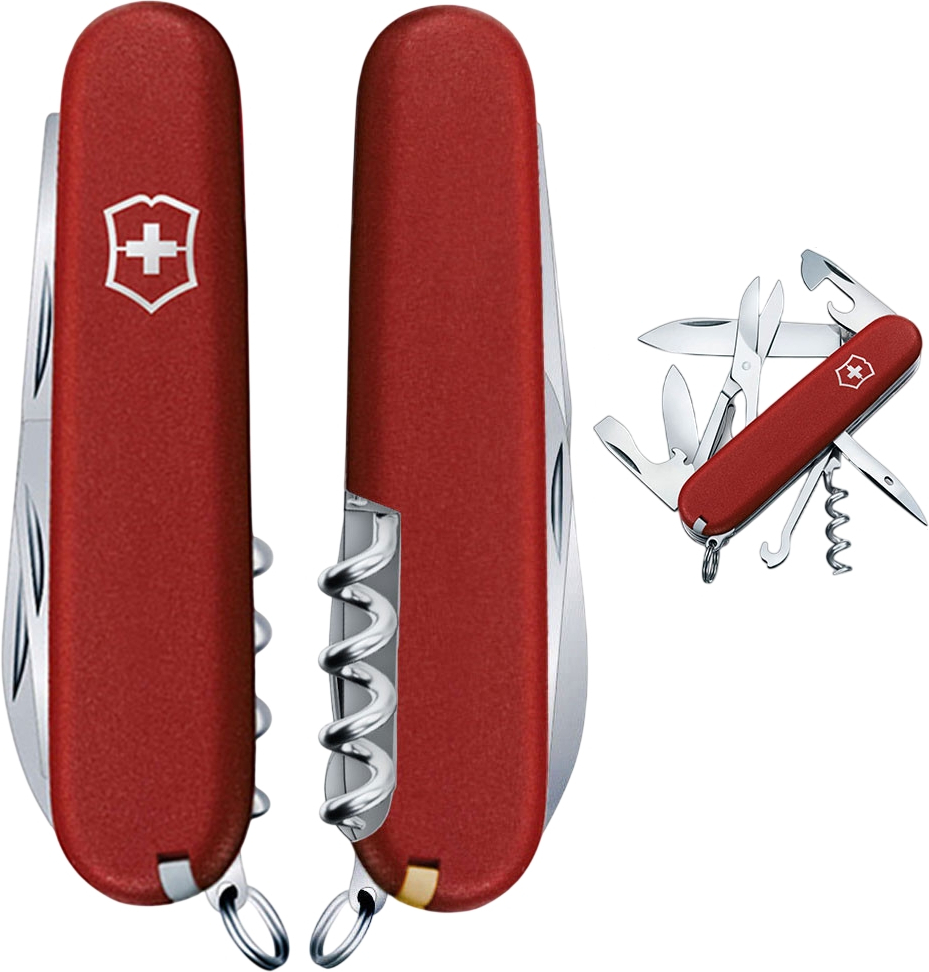 Нож Victorinox Climber Mat 91мм, 14функ, червь мат (Vx13703_M0007p) фото2