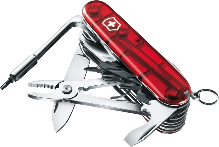 Нож Victorinox Cybertool L 91мм, 41функ, красный прозрачный (Vx17775.T) фото3