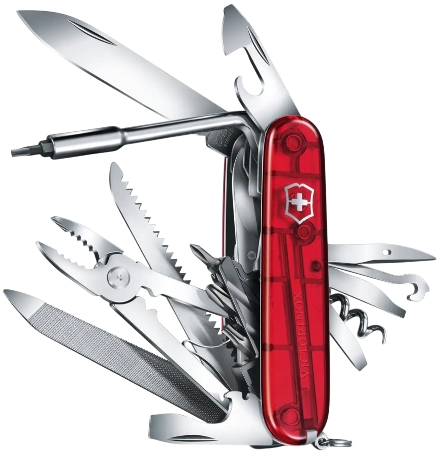 Нож Victorinox Cybertool L 91мм, 41функ, красный прозрачный (Vx17775.T) фото2