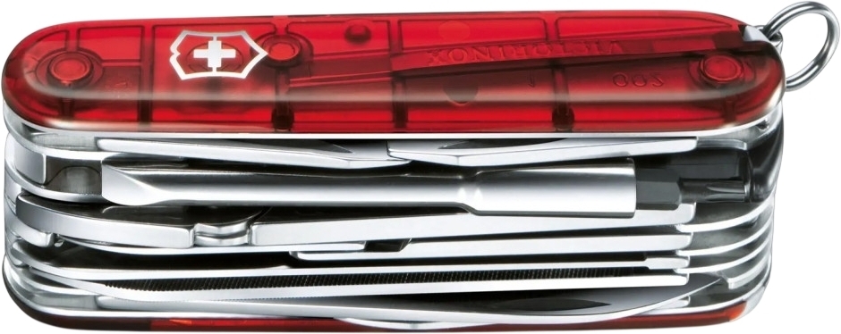 Нож Victorinox Cybertool L 91мм, 41функ, красный прозрачный (Vx17775.T) фото5