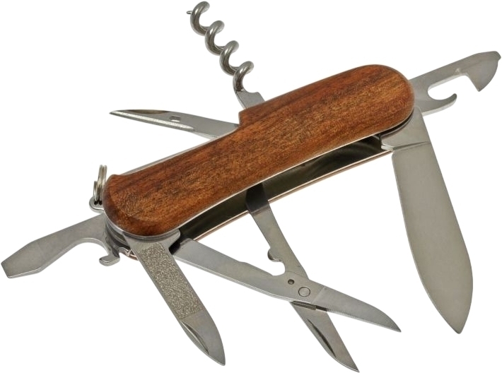 Нож Victorinox EvoWood 14 85мм, 12 функ, орех (Vx23901.63) фото3