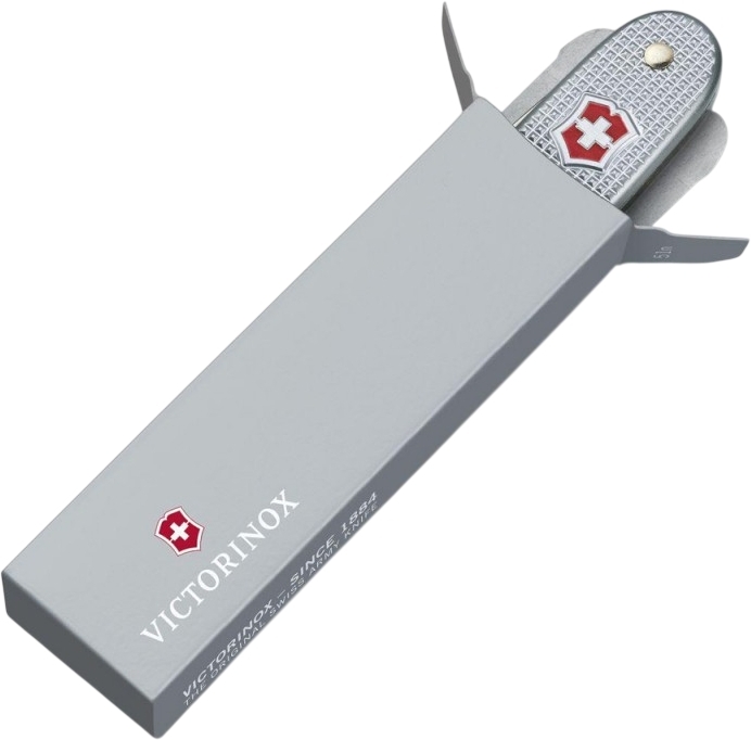 Нож Victorinox Farmer 93мм, 9функ, рифл.серебро (Vx08241.26) фото3